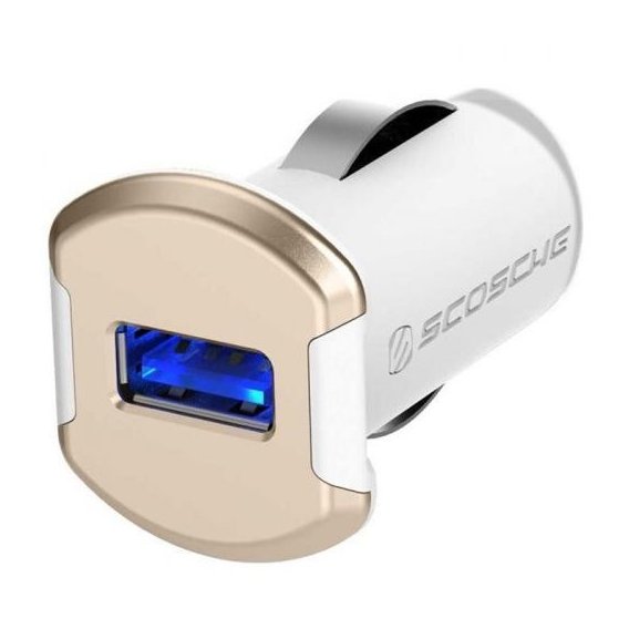 Зарядное устройство Scosche USB Car Charger reVOLT 12W 2.4A Gold (USBC121MGD)