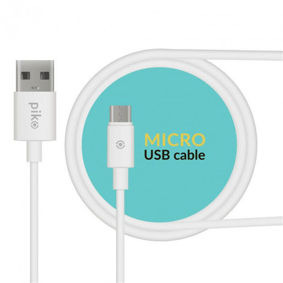 Кабель Piko USB Cable microUSB 1.2m White (CB-UM11)