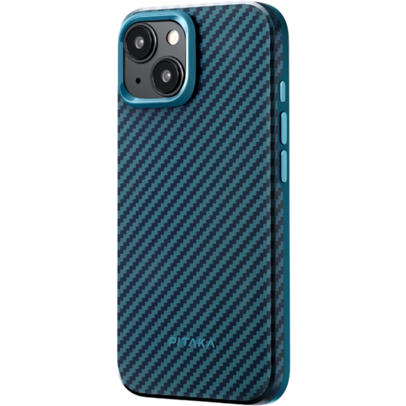 Аксессуар для iPhone Pitaka MagEZ Case Pro 4 Twill 1500D Black/Blue (KI1508PMP) for iPhone 15 Pro Max