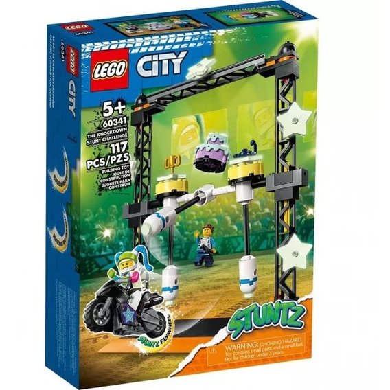 Конструктор LEGO City Stuntz Каскадерская задача «Нокдаун» (60341)