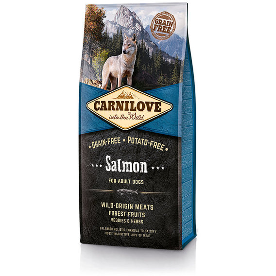 Сухой корм для взрослых собак Carnilove Salmon Adult 12 кг (8595602508907)