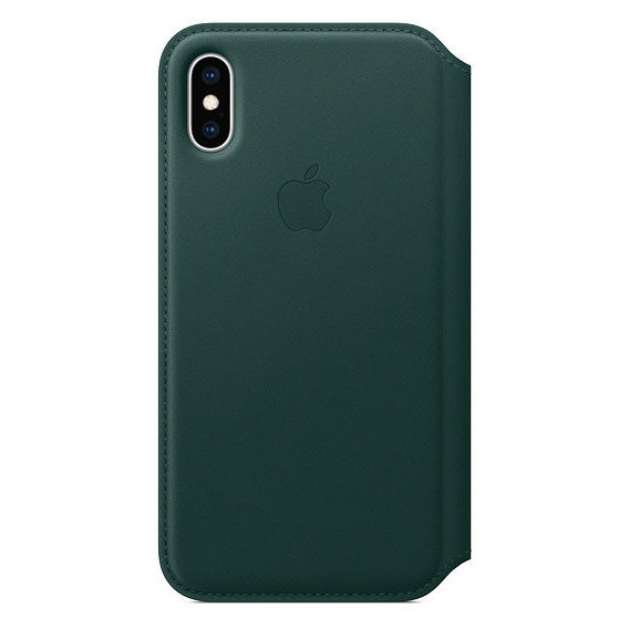 Аксессуар для iPhone Apple Leather Folio Case Forest Green (MRWY2) for iPhone Xs
