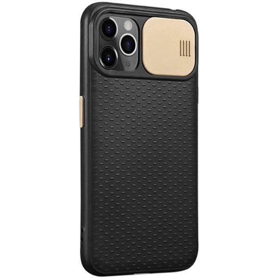 Аксессуар для iPhone TPU Case Textured Point Camshield Black/Gold for iPhone 11 Pro