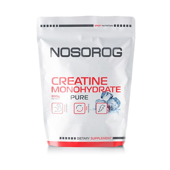 Креатин Nosorog Creatine Monohydrate 300 g /60 servings/ Unflavored