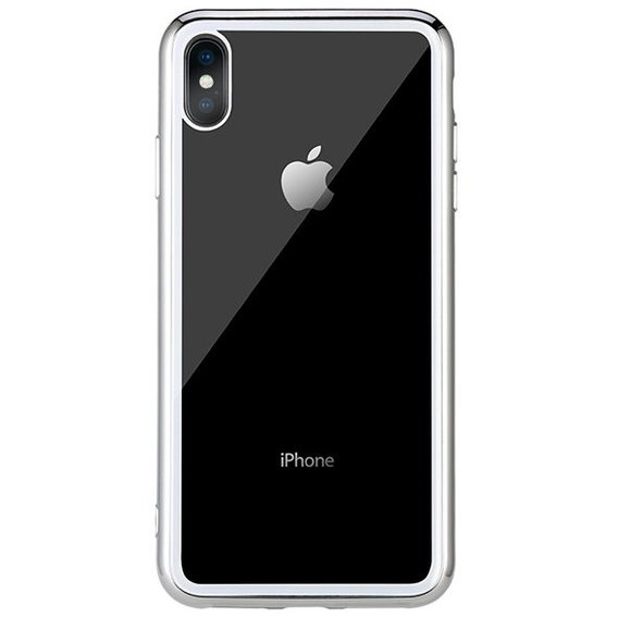 Аксессуар для iPhone WK Crysden Series Glass Case Silver (RPC-002) for iPhone Xs Max