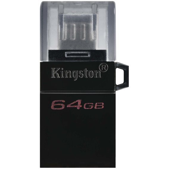 USB-флешка Kingston 64GB DataTraveler MicroDuo USB 3.2/microUSB Black/Silver (DTDUO3G2/64GB)