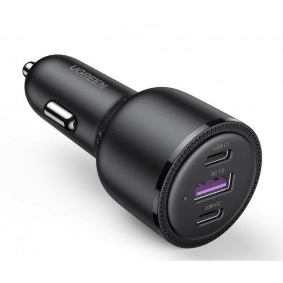 Зарядное устройство Ugreen Car Charger USB+2xUSB-C CD239 69W Black (20467)
