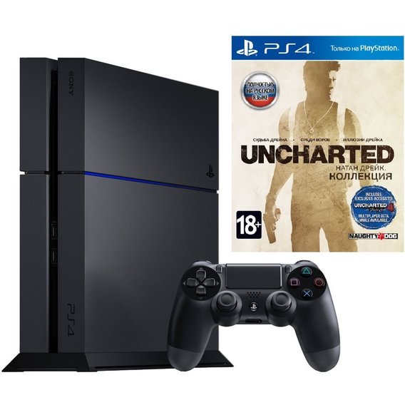 Игровая приставка Sony PlayStation 4 (PS4) 500GB + Uncharted Collection 