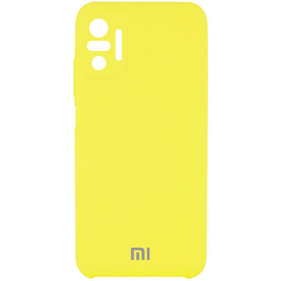 Аксессуар для смартфона Mobile Case Silicone Cover Shield Camera Bright Yellow for Xiaomi Redmi Note 10 Pro / Note 10 Pro Max