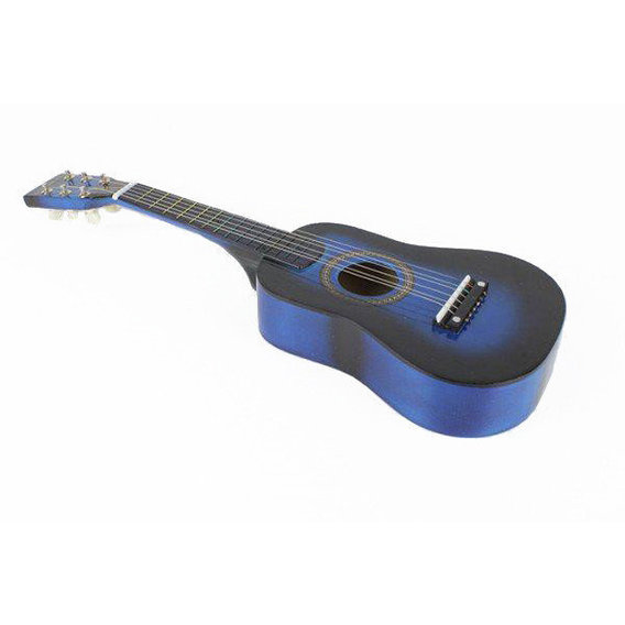 Игрушечная гитара METR+ M 1370 деревянная (Синий)