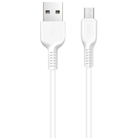 Кабель Hoco USB Cable to microUSB X20 Flash Charged 1m White