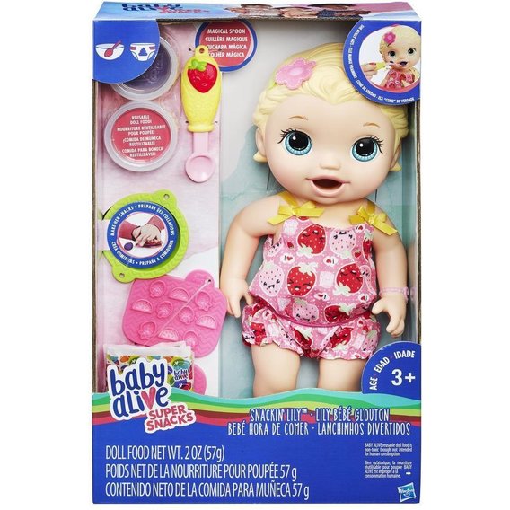Кукла Hasbro Baby Alive "Малышка Лили со снеками" (C2697)