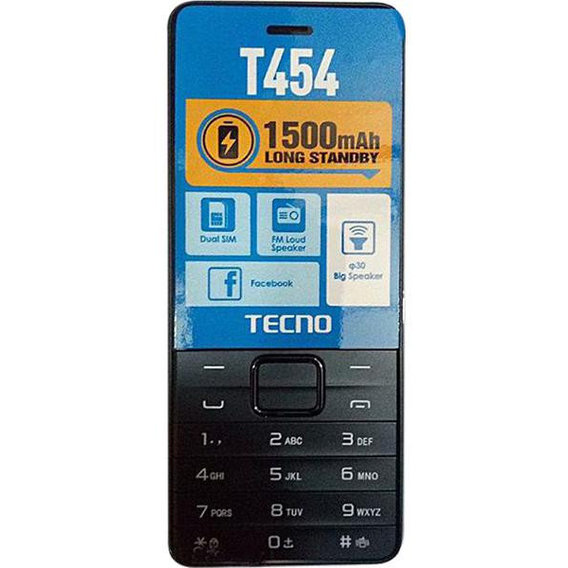 Мобильный телефон Tecno T454 Black (UA UCRF)
