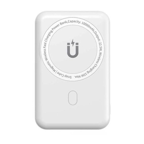 Внешний аккумулятор WIWU Power Bank 10000mAh Snap Cube MagSafe 22.5W White