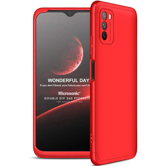 Аксессуар для смартфона LikGus Case 360° Red for Xiaomi Poco M3