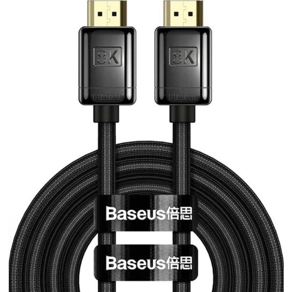 Кабель и переходник Baseus High Definition (Zinc alloy) HDMI - HDMI V 2.1, (M/M), 2 м, Black (WKGQ000101)