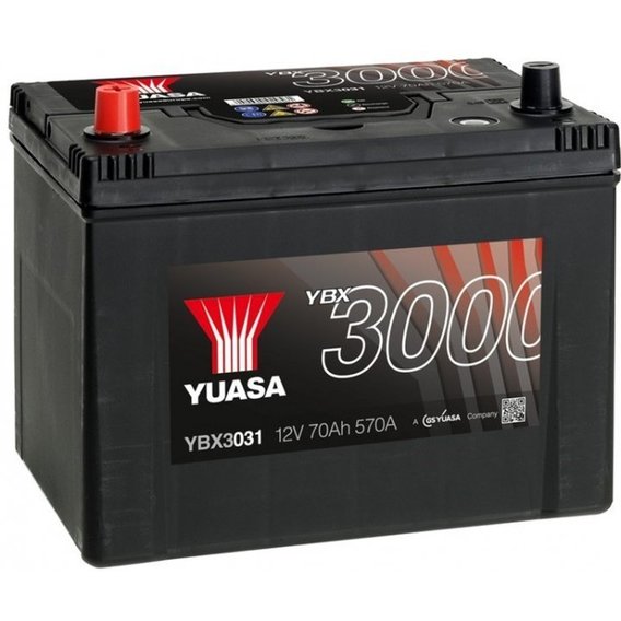 Автомобильный аккумулятор Yuasa 6СТ-70 Аз (YBX3031)