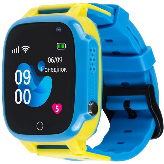 Смарт-часы AmiGo GO008 GLORY GPS WIFI Blue-Yellow
