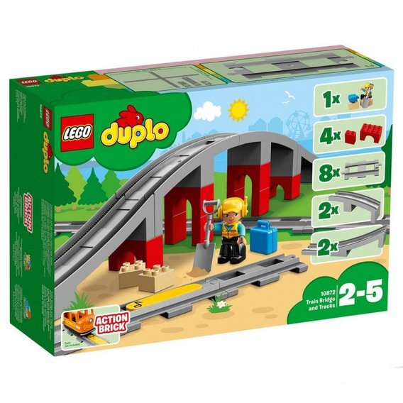 Конструктор LEGO DUPLO Железнодорожный мост (10872)
