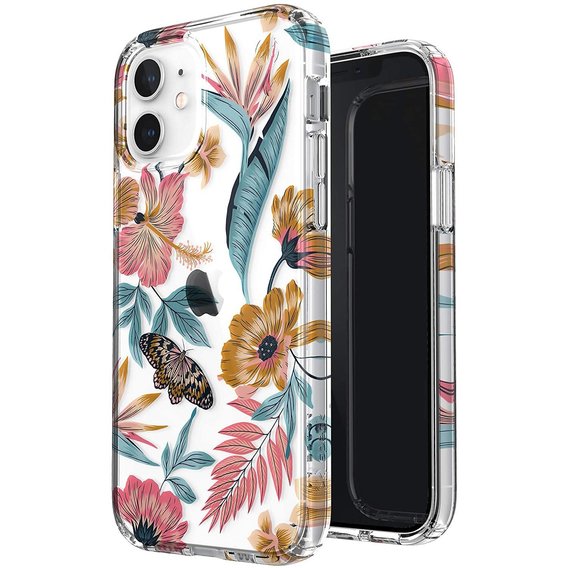 Аксессуар для iPhone Speck Presidio Edition Case Clear/Tropical Floral (138950-9265) for iPhone 12/iPhone 12 Pro
