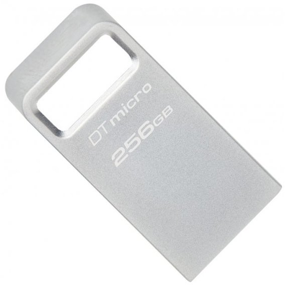 USB-флешка Kingston 256GB DataTraveler Micro Silver USB 3.2 (DTMC3G2/256GB)