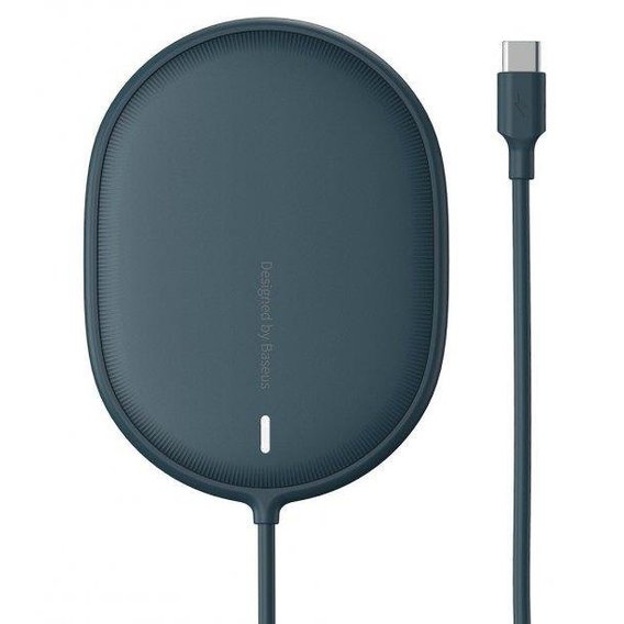 Зарядное устройство Baseus Wireless Charger MagSafe Light Magnetic 15W Blue (WXQJ-03) for iPhone 15 I 14 I 13 I 12 series