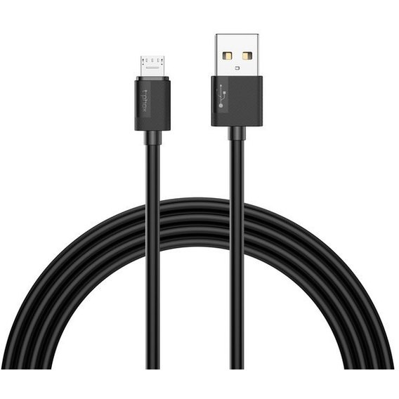 Кабель T-PHOX USB Cable to microUSB Nets 1.2m Black (T-M801 black)