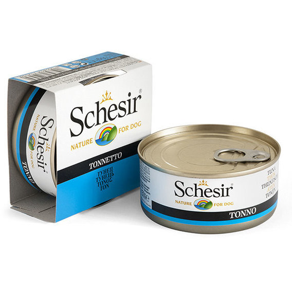 Натуральные консервы для собак Schesir Tuna тунец в желе, 150 г