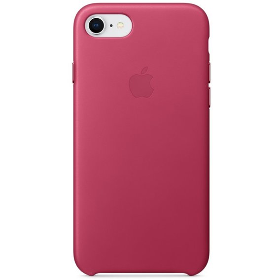 Аксессуар для iPhone Apple Leather Case Pink Fuchsia (MQHG2) for iPhone SE 2020/iPhone 8/iPhone 7