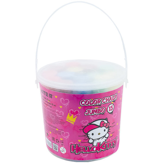 Мелки цветные Kite Jumbo Hello Kitty 15 шт (HK21-074)