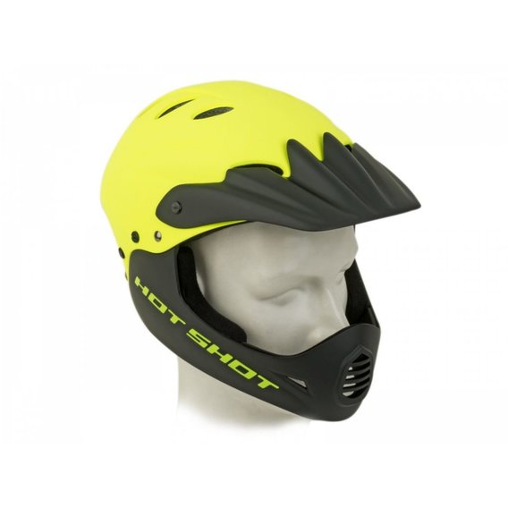 Шлем Author Hot Shot HST X9, 54-56 см, неоново-жёлтый-чёрный