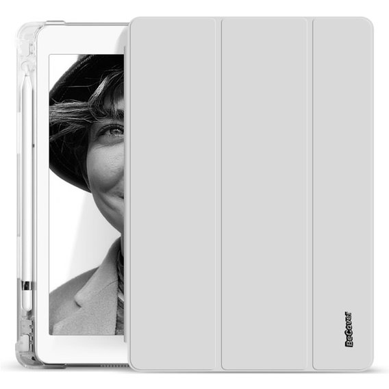 Аксессуар для iPad BeCover Case Book Soft TPU with Pencil mount Gray (706755) for iPad mini 6 2021
