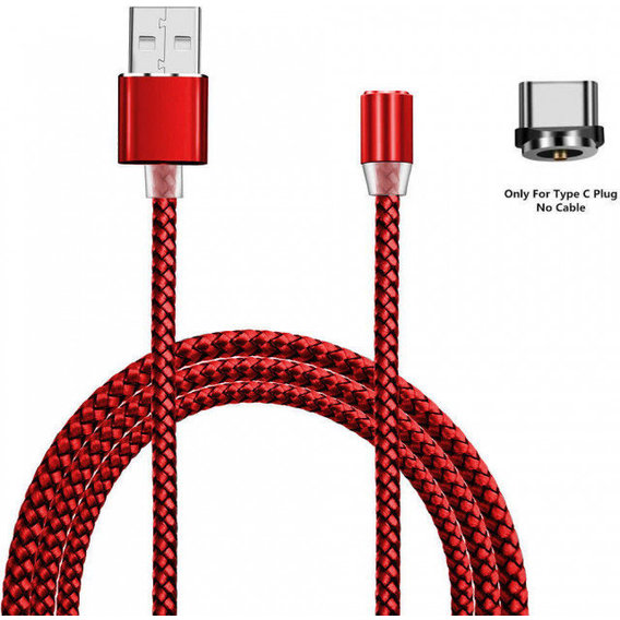 Кабель XOKO USB Cable to USB-C Magneto 1.2m Red (SC-355a MGNT-RD)