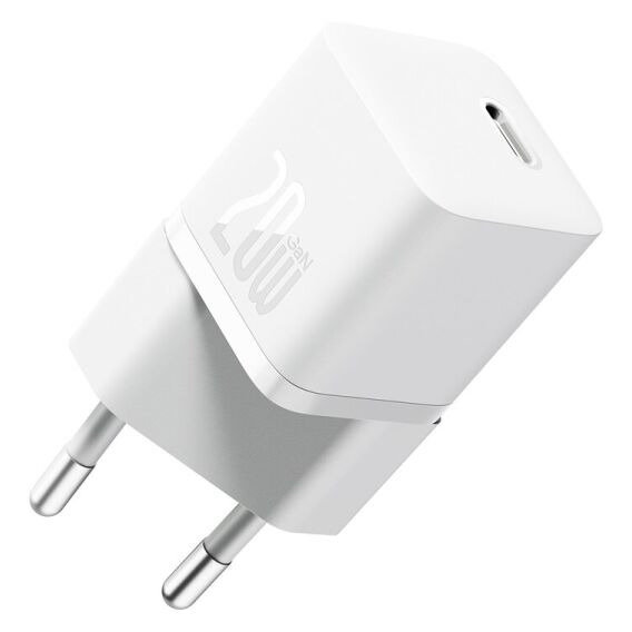 Зарядное устройство Baseus USB-C Wall Charger GaN5 mini 1C 20W White (CCGN050102)