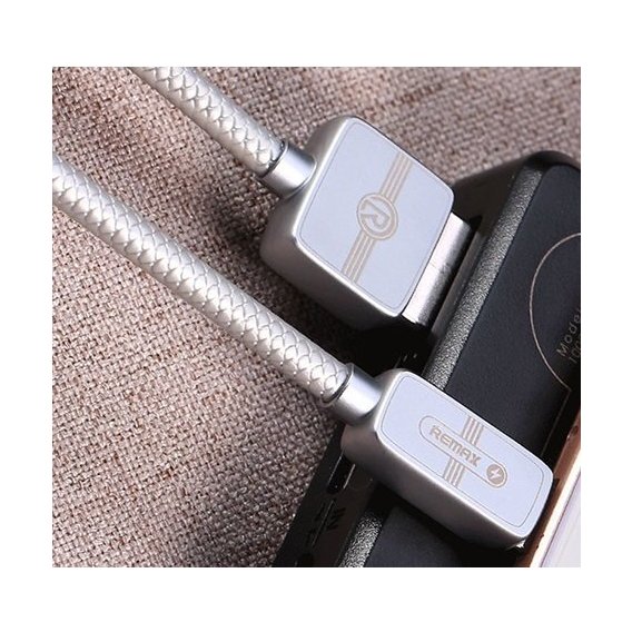 Кабель Remax USB Cable to USB-C Regor 1m Silver (RC-098A-SILVER)