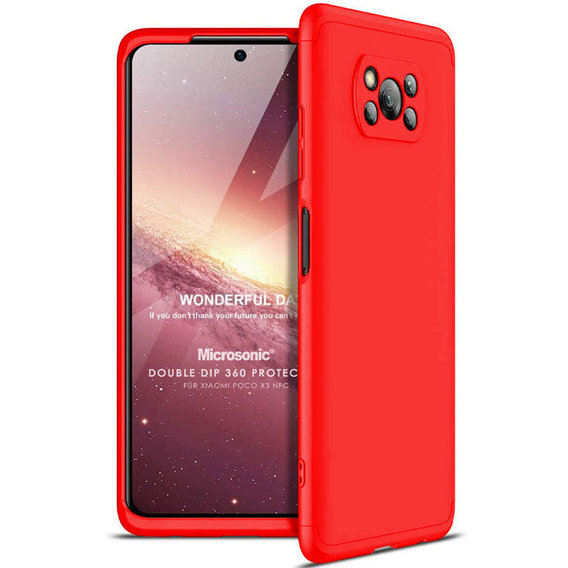 Аксессуар для смартфона LikGus Case 360° Red for Xiaomi Poco X3 NFC / Poco X3 Pro