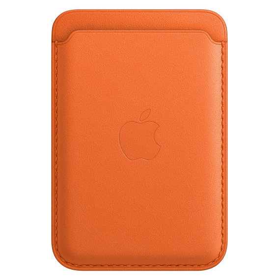 Аксессуар для iPhone Apple Leather Wallet with MagSafe Orange (MPPY3)