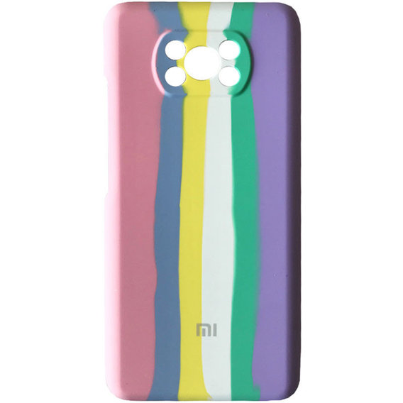 Аксессуар для смартфона Mobile Case Silicone Cover Shield Camera Rainbow Pink/Lilac for Xiaomi Poco X3 / Poco X3 Pro