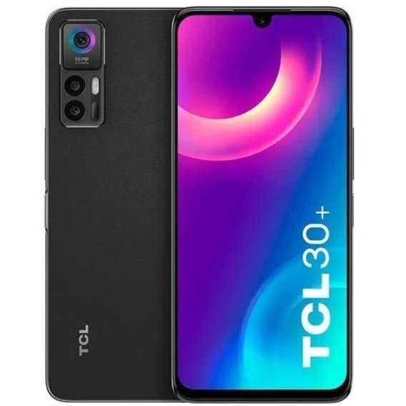 Смартфон TCL 30 Plus (T676K) 4/128GB Dual Tech Black (UA UCRF)