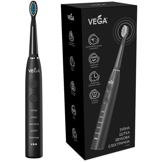 Зубная щетка Vega VT-600 B черная