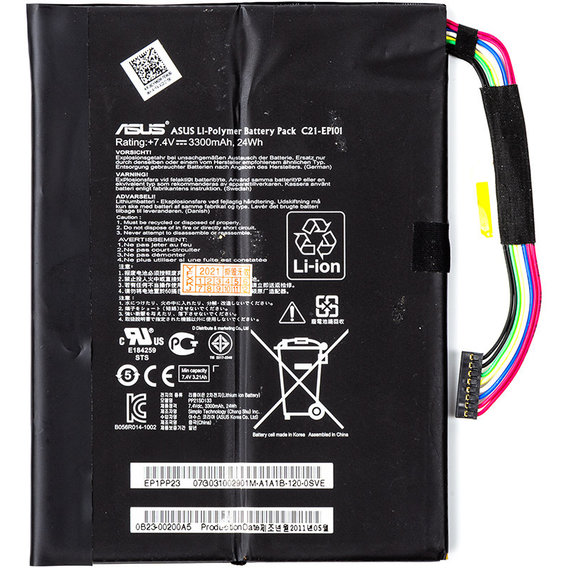 Батарея для ноутбука ASUS Eee Pad Transformer TR101 (C21-EP101) 7.4V 3300mAh (original)