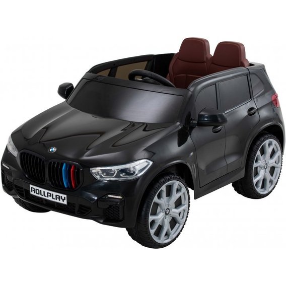 Электромобиль Rollplay двухместный BMW X5M - черный