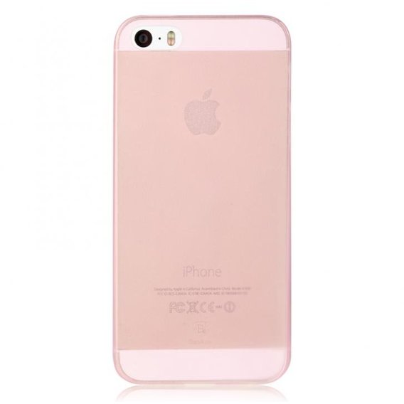 Аксессуар для iPhone Baseus Slim Transparent Pink (WIAPIPHSE-CT04) for iPhone SE/5S