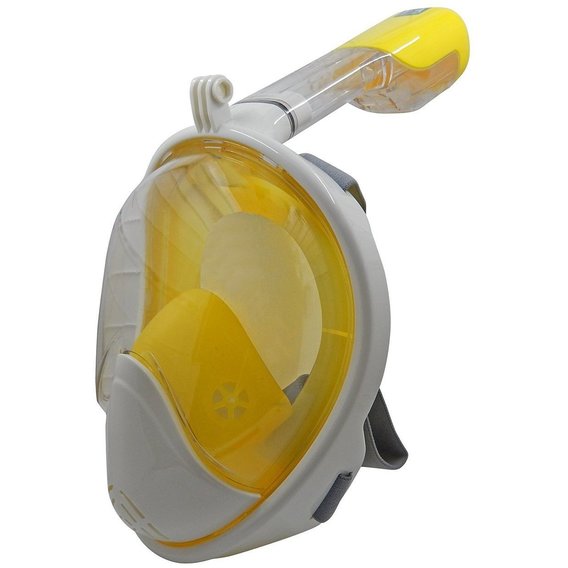 Маска для дайвинга Маска для снорклинга Just Breath Pro Diving Mask S/M Yellow White