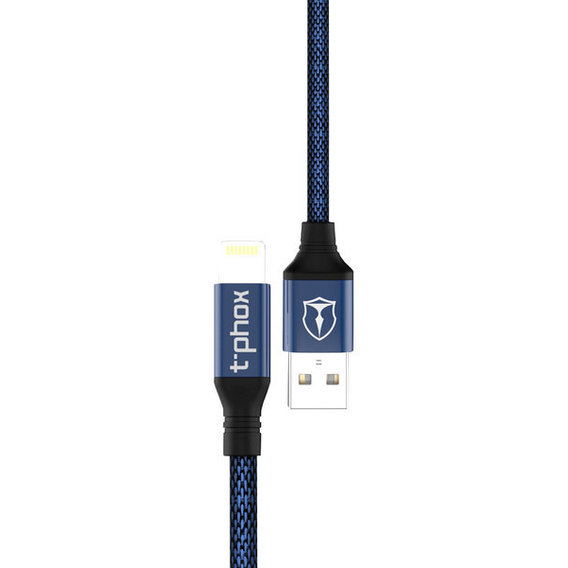 Кабель T-PHOX USB Cable to Lightning Speed 1.2m Blue (T-L810 Blue)