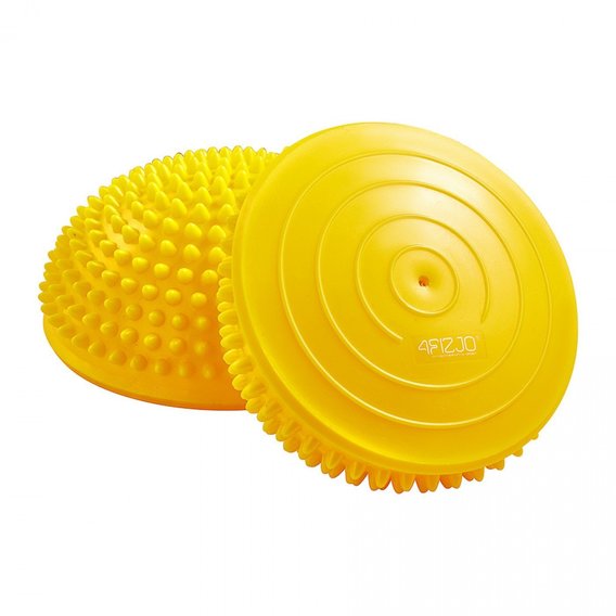 Массажная полусфера для стоп 4FIZJO Balance Pad диаметр 16 см желтая (4FJ0110)