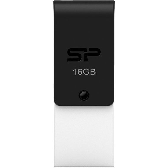 USB-флешка Silicon Power 16GB X21 USB 2.0/microUSB OTG Black (SP016GBUF2X21V1K)