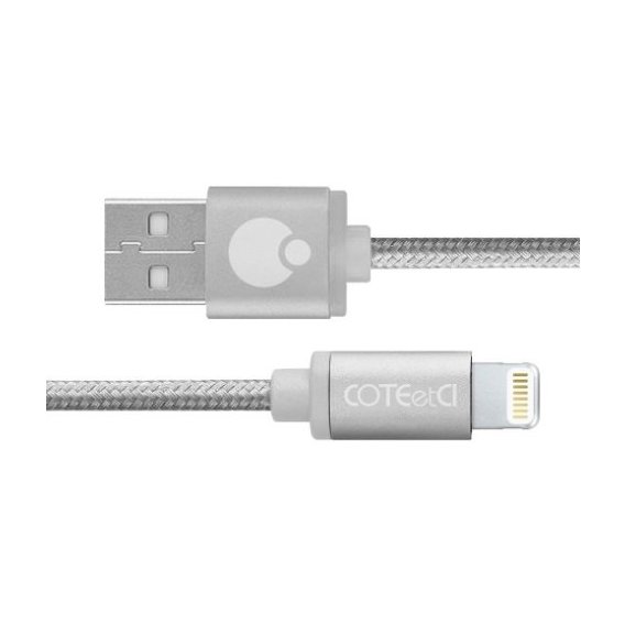 Кабель COTEetCI USB Cable to Lightning M30i 3m Silver (CS2127-3M-TS)