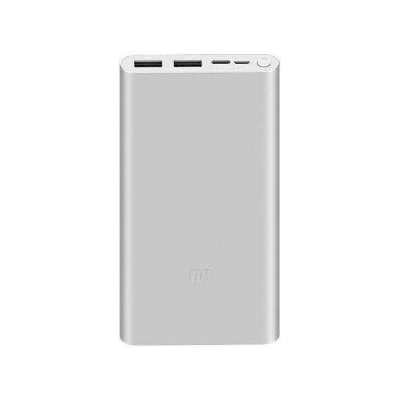 Внешний аккумулятор Xiaomi Mi Power Bank 3 10000mAh Dual USB Fast Charge 18W Silver (PLM13ZM)