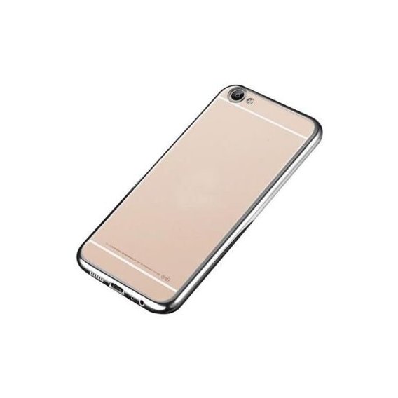 Аксессуар для смартфона TPU Case with Glossy Bumper Silver for Meizu U20